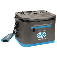 Yachter'S Choice 50052 Soft Cooler 24 Can Capacity / Shoulder Strap, Grey/Blue - 505-50052 - 505-50052F1
