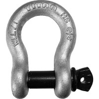 High Strength Galvanized Bow Shackle, 1-3/8
