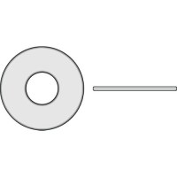 Nylon Flat Washer #6, 0.32