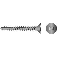 Square Tapping Screw - Flat Head,#8 X 1/2