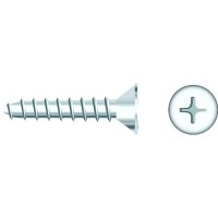 Seachoice 01752 Chrome Plated Ss Phillips Tapping Screw - Flat Head, #6 X 3/4