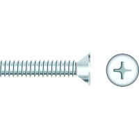 Seachoice 01789 Chrome Plated Ss Phillips Machine Screw - Flat Head, 1/4-20 X 1