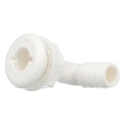 Seachoice 90-Degree Angled Thru-Hull Connector, White Finish, 0.75 In. - 50-18131 - 50-18131F1