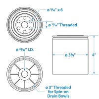 Seachoice 20951 Fuel Water Separating Filter Only - 20951 - 50-20951 Superseded By: 50-22304F1