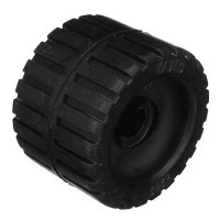 Seachoice Black Rubber Ribbed Roller 4-3/8