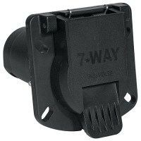 7-Way Round Rv Style Trailer Connector Car Side With Sealed Door - 57981 - 50-57981F1