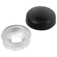 Seachoice Screw Caps, Black, Fits #10 & #12 - Rp-Mp7989Sc - 50-59899F1