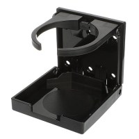 Seachoice 79461 Folding And Adjustable Drink Holder - Black - 50-79461 - 50-79461F1