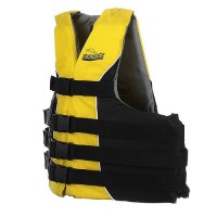 Seachoice Deluxe 4-Belt Ski Vest - Yellow/Black, Lg/Xl -  - 50-86420F1