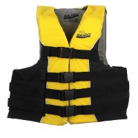 Seachoice Deluxe 4-Belt Ski Vest - Yellow/Black, Xxl/Xxxl -  - 50-86430F1