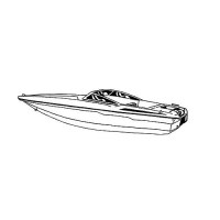 Carver 74119F10 Ski Boats With Low Profile Windshield, 19'6, Poly-Flex Ii Slate Gray I/O - 74119F10 - 500-74119F10F1