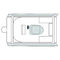 Carver 79009 Flex-Fit Pro™ Poly-Flex Ii Pontoon Boat, Slate Gray - 79009 - 500-79009F1