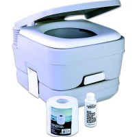 Doemtic 331962060 Bonus Pack: Model 962 Portable Toilet 2.5 Gal. With Bonus Tissue And Treatment. - 9108557350 - 51-331962060F1