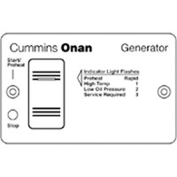 Onan Switch Panel For Diesel Generators - 300-4942 - 515-3004942F1