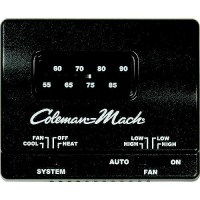 Coleman-Mach 73303861 12V Analog Cool Only Thermostat, Black - 7330-3861 - 588-73303861F1