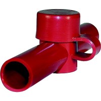 Blue Sea 4003 Dual Entry Cable Cap, Red, Up To 2/0 Awg - 4003-Bss - 661-4003F1
