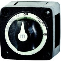 Blue Sea 606200 Battery Switch Mini 4-Position W/Knob, Black - 6006200-Bss - 661-6006200F1