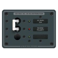 Blue Sea Systems 8029 Traditional Metal Panel Ac Main + 1 Position - 8029-Bss - 661-8029F1