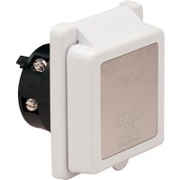 Marinco 50 Amp 125V Power Inlet With Stainless Steel Trim Without Rear Safety Enclosure - 6351El - 69-6351Elf1