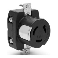 Marinco 6370Cr 50A/125V Wire Dockside Receptacle - 6370Cr - 69-6370Crf1