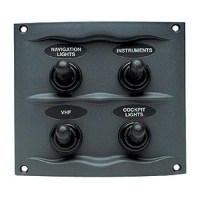 Marinco Waterproof Switch Panel - 900-4Wp - 969-9004Wpf1