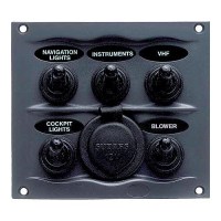 Marinco Waterproof Switch Panel - 900-5Wps - 969-9005Wpsf1