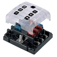 Marinco Atc 6-Way Fuse Holder With Cover And Link - Atc-6W - 969-Atc6Wf1