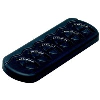 Marinco Contour Generation Ii Sprayproof Switch Panel With Fuse(S) - Black - Cg2-6W-F - 969-Cg26Wff1