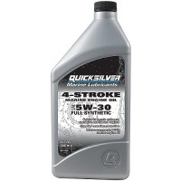 Quicksilver 92-8M0148474 4-Stroke Full Synthetic Oil 5W-30 , Qt., 6/Case - 8M0148474 - 710-92-8M0148474F1
