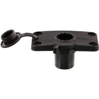 Scotty 244Lbk Flush Mount Bracket, Black, Locking - 0244L-Bk - 736-244Lbkf1