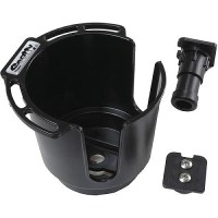 Scotty Xxx Drink Holder W/Bulkhaed/Gunnel/Rod Holder Mt., Black, 12/Case - 0311-Bk - 736-311Bkf1