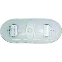 Valterra Dg65430Vp Slim Line Double Led Dome Light W/3-Way Switch, 12V - Dg65430Vp - 800-Dg65430Vpf1