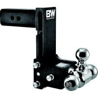B&W Ts20049B Trailer Hitches Tow & Stow Tri Ball Receiver Hitch | Fits 2-1/2