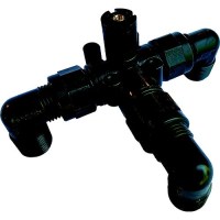 B&B Molders 94135 Natulus Panel Fitting, 3-Way Valve Ball, Black - 94135 - 865-94135F1