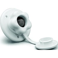 B&B Molders 94214 City Water Fill W/Brass Check Valve, Polar White - 94214 - 865-94214F1