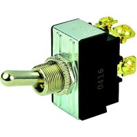 Bep 1002017 Chrome Plated Toggle Switch, Off-On, Dpdt, #6-32 Screw Terminals - 1002017 - 969-1002017F1