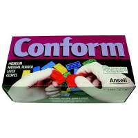 Enterprise Premium Disposable Natural Latex Rubber Gloves, M, 50 Pr. Per Box - Hspgll105Pm - 668-Glvlat50Mf1