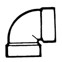 1/4 Bend Vent 3In Abs Bell Rv Rvx - 632203 - 135-632203F1