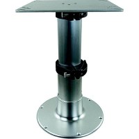 Springfield 1660231 3-Stage Clear Anodized Pedestal Set (Includes Square Table Mount And Base), 14