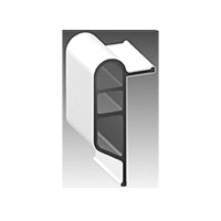 White, Medium Double Molded Vinyl Dock Edging. 10' Coil - 46096 - 32-46096F1