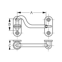 Door Hook Ss - 221202-1 - 354-2212021F1