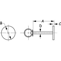 Sea-Dog 2218401 Stainless Hatch Cover Pull W/O Rubber Gasket - 221840-1 - 354-2218401F1