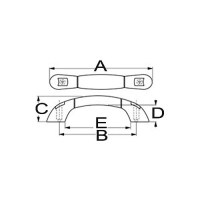 Seadog Grab Handle, Black - 227560-1 - 354-2275601F1