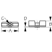 Nylon Windshield Double Latch - 324210-1 - 354-3242101F1