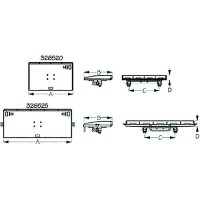 Sea-Dog 3265253 Fillet & Prep Table Round Rail Mount, A: 20