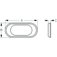 Seadog Led Surface Mount Courtesy Light, Blue - 401409-1 - 354-4014091F1