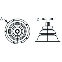 Seadog 521663-1 Motor Well Boot - 4-1/8