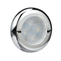 Seachoice Led Courtesy Interior Light Chrome/White Bezel, Blue Led - 3121 - 50-03121F1