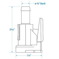 Seachoice Deluxe Fuel Connector Hose Fitting For Evinrude/Johnson, Female, 3/8 In. Barb - 20551 - 50-20551F1