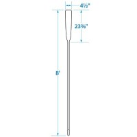 Seachoice 71158 Premium Varnished Oar With Comfort Grip, 8' - 50-71158 - 50-71158F1